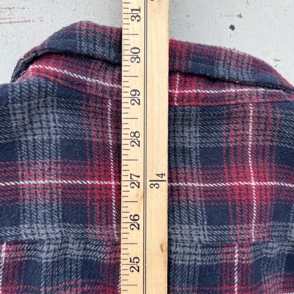 Men's Molokai Surf Multicolor Plaid Flannel L Cotton Pocket Button Beach 90s Y2K - Picture 13 of 13